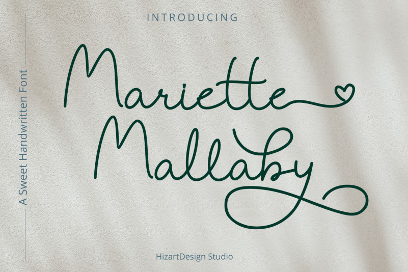 Mariette Mallaby Handwritten Font