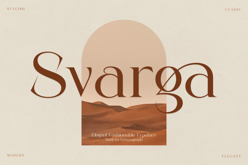 Svarga Serif Font