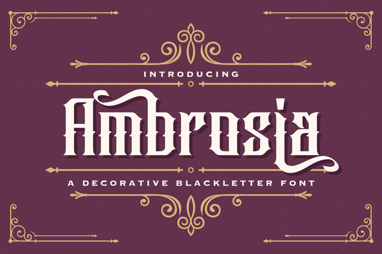 Ambrosia Blackletter Font