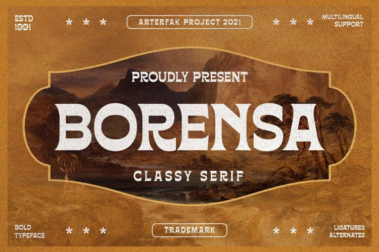 Borensa Display Font