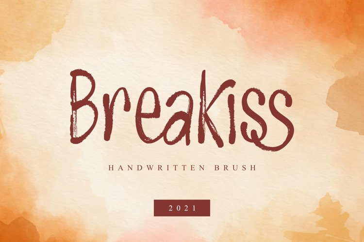 Breakiss Brush Font