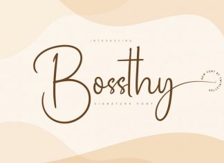 Bossthy Script Font