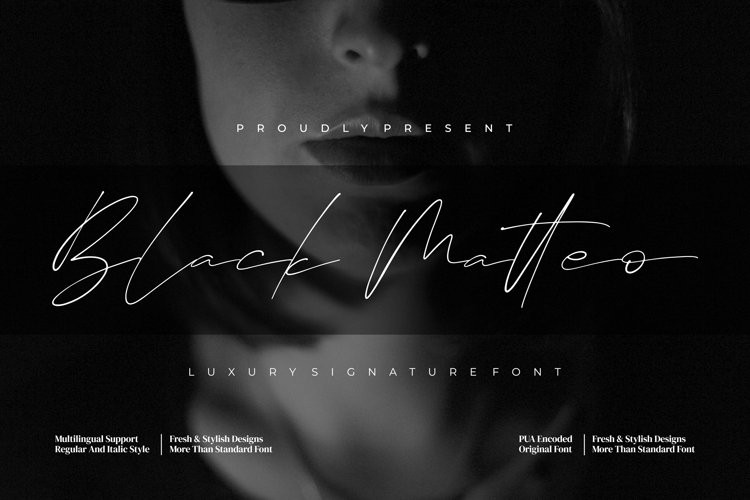 Black Matteo Handwritten Font