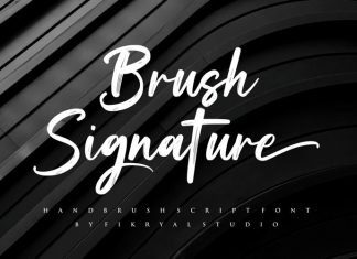 Brush Signature Script Font