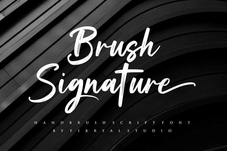 Brush Signature Script Font