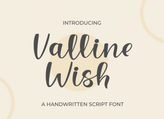 Valline Wish Handwritten Font
