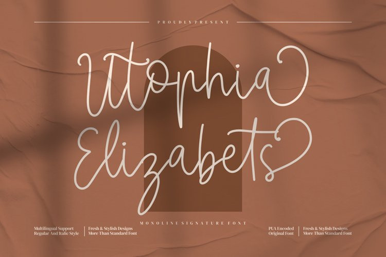 Utophia Elizabets Handwritten Font