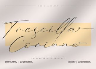 Trescilla Corinne Handwritten Font