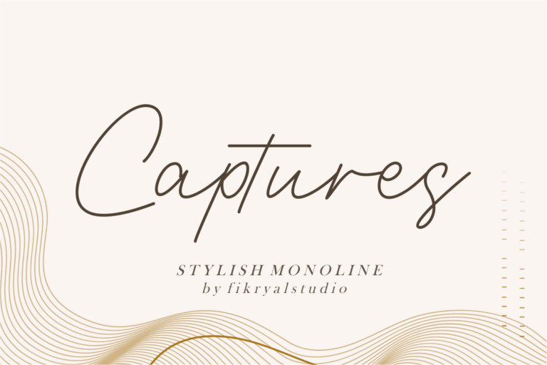 Captures Handwritten Font