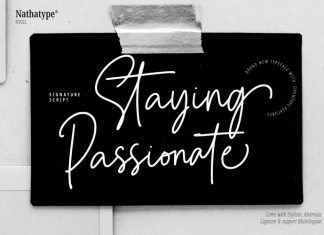 Staying Passionate Script Font