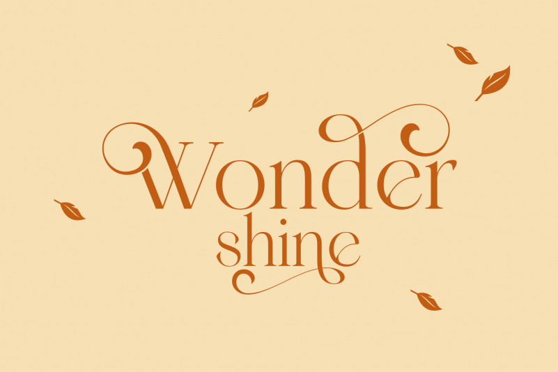 wondershine Serif font