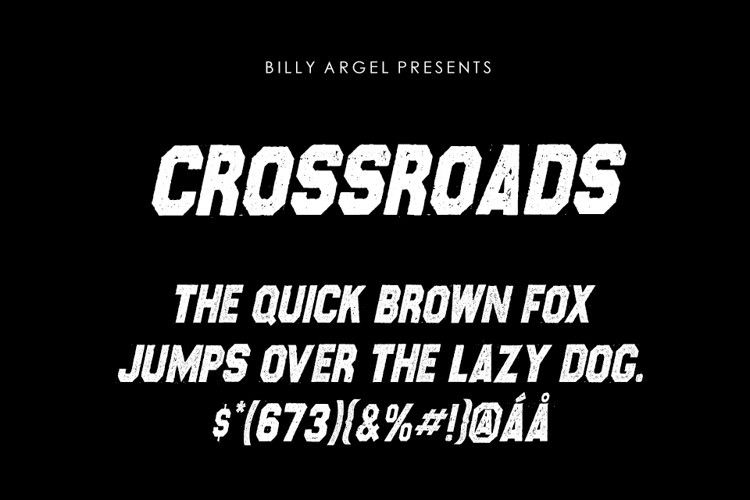 CROSSROADS Display Font