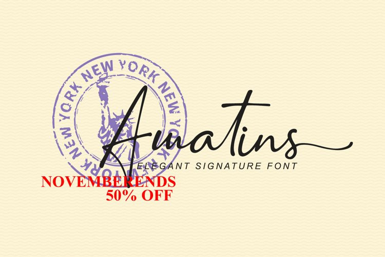 Amatins Script Font