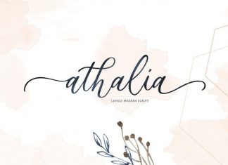 Athalia Calligraphy Font