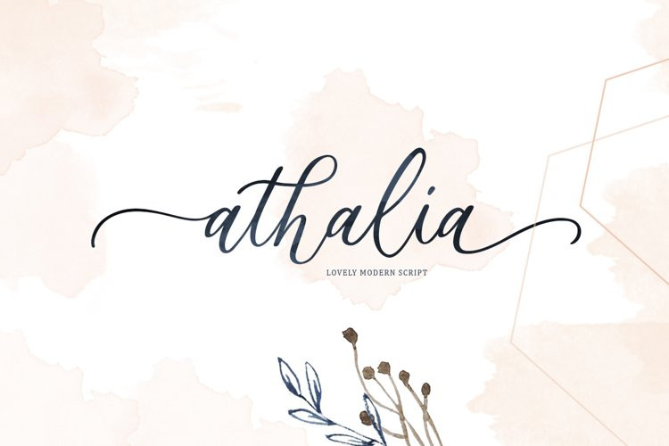 Athalia Calligraphy Font