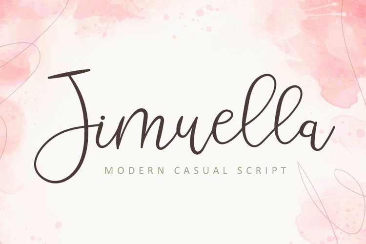 Jimuella Script Font