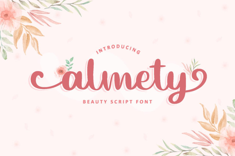 Almety Calligraphy Font