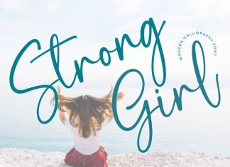 Strong Girl Script Font