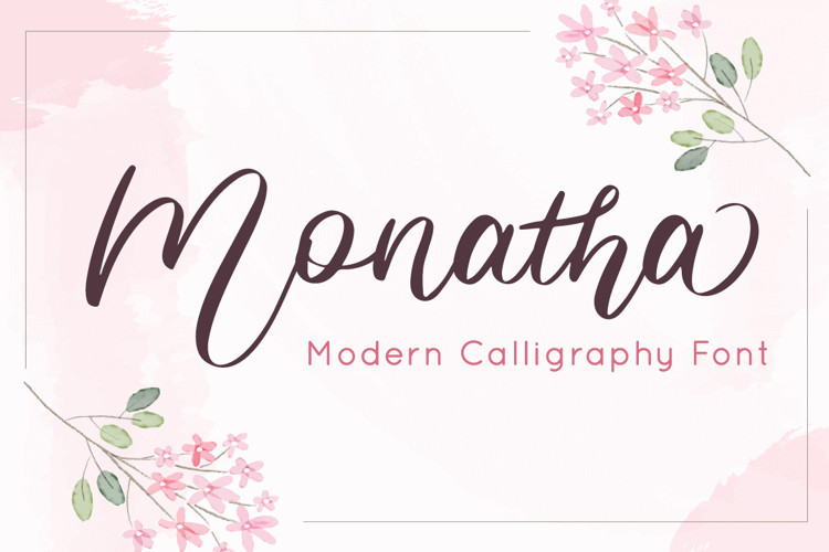 Monatha Script Font