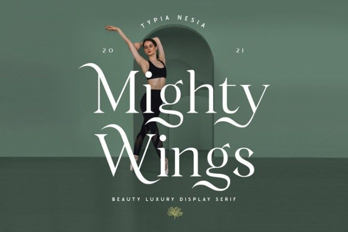 Mighty Wings Serif Font