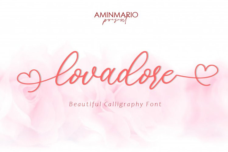 Lovadore Calligraphy Font