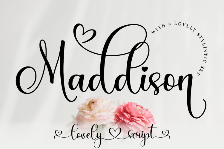 Maddison Calligraphy Font