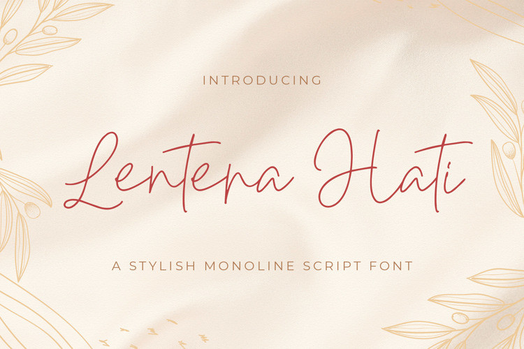 Lentera Hati Handwritten Font