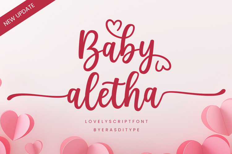 Baby Aletha Calligraphy Font