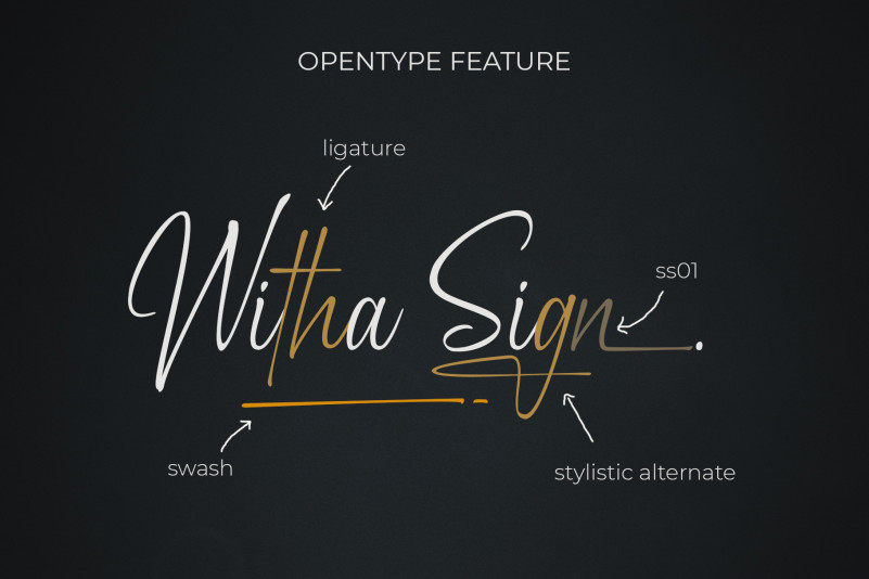 Witha Sign Script Font