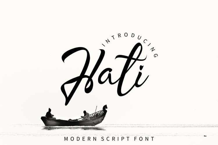 Hati Script Font