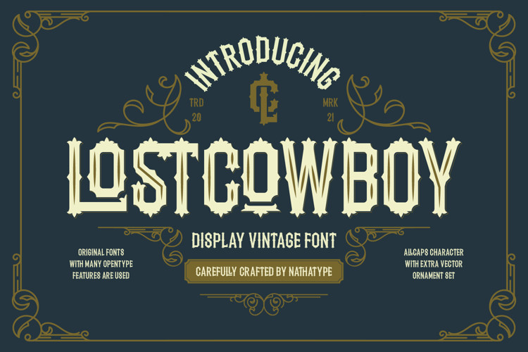 Lostcowboy Blackletter Font