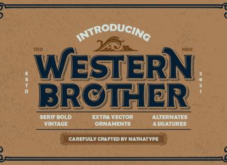 Western Brother Display Font