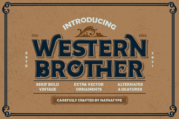 Western Brother Display Font