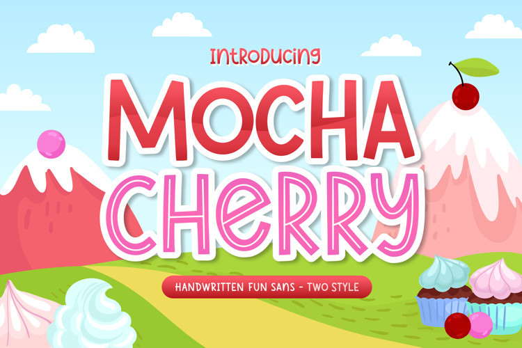 Mocha Cherry Display Font