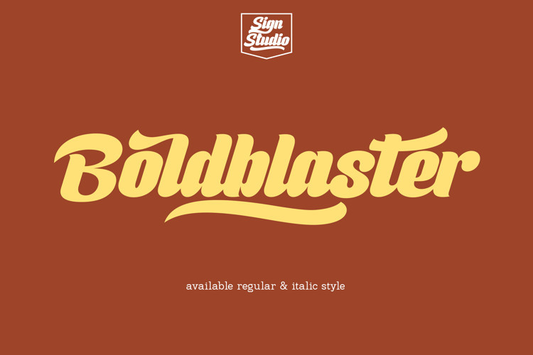 Boldblaster Script Font