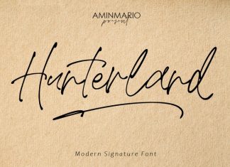 Hunterland Handwritten Font