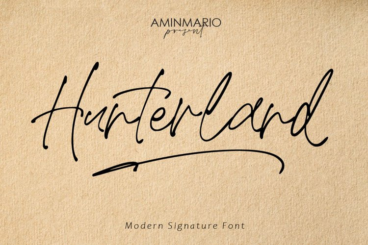 Hunterland Handwritten Font