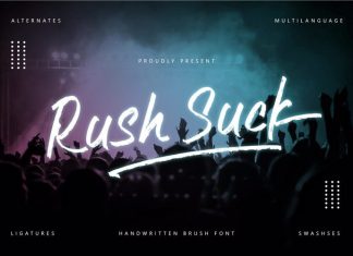 Rush suck Brush Font