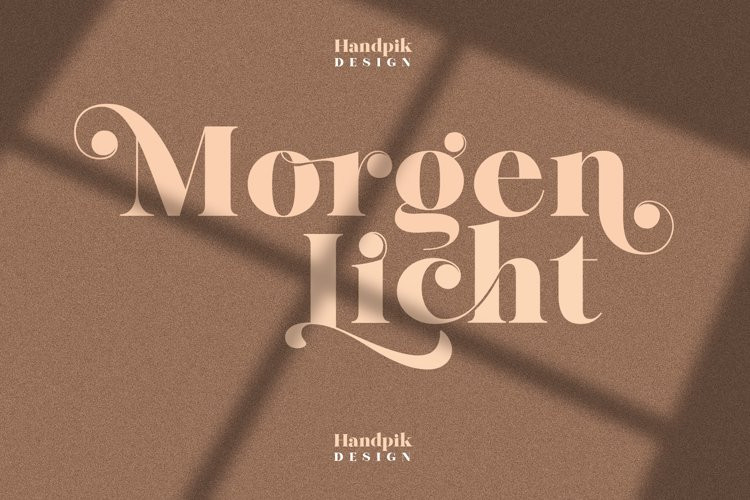 Morgenlicht Sans Serif Font