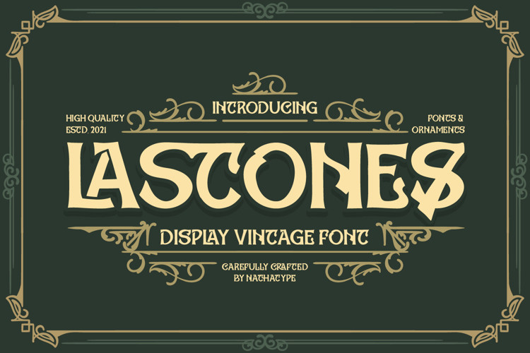 Lastones  Blackletter Font