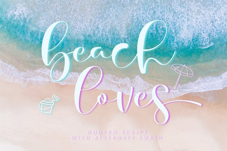 Beach Loves Calligraphy Font