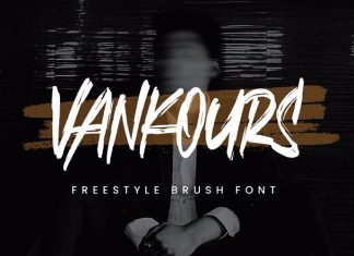 Vankours Brush Font