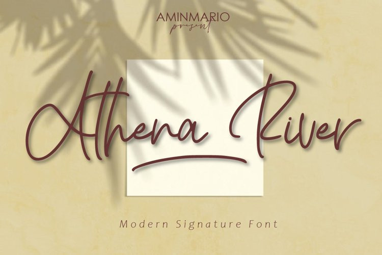 Athena River Handwritten Font