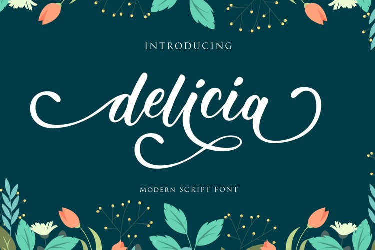 Delicia Calligraphy Font