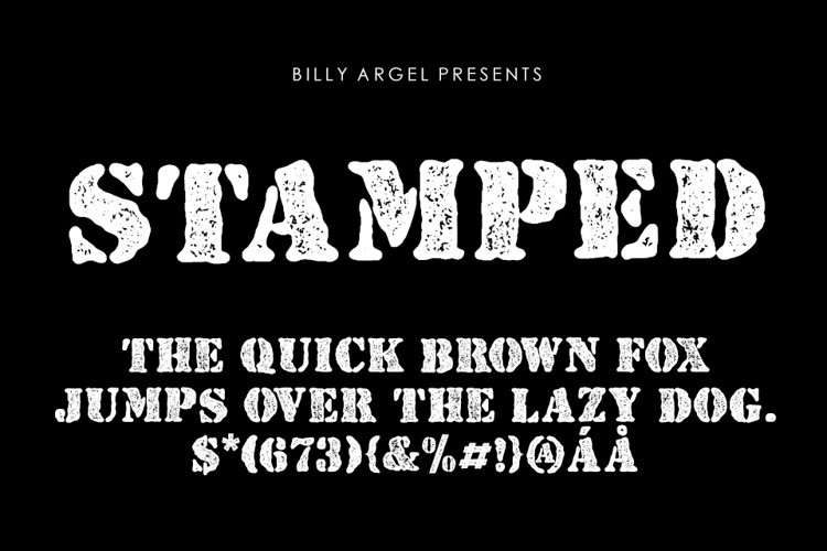 STAMPED Display Font