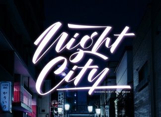 Night City Script Font