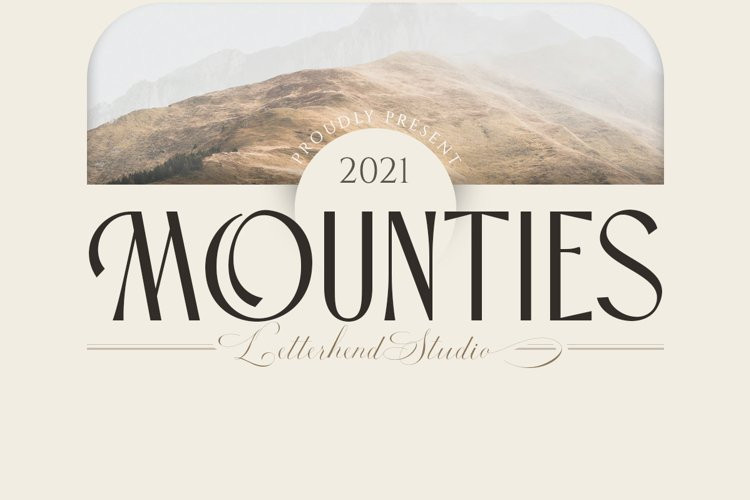 Mounties Display Font