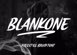 Blankone Brush Font