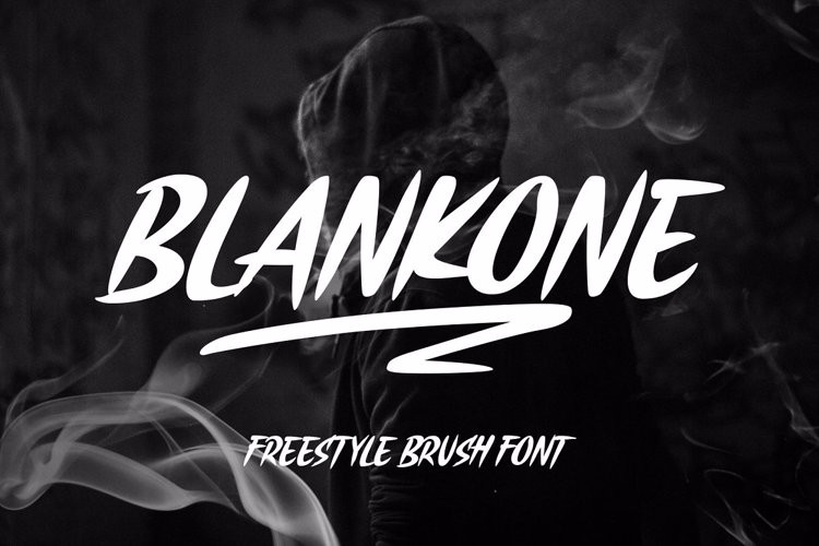 Blankone Brush Font