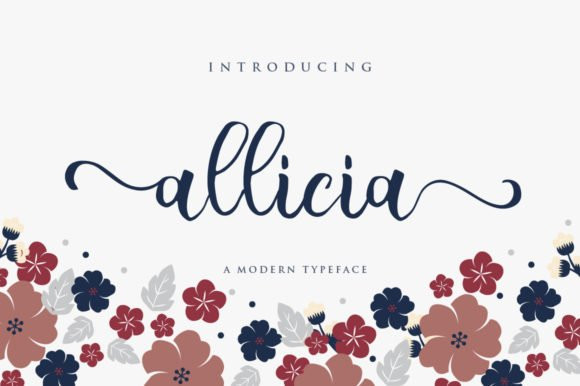 Allicia Calligraphy Font